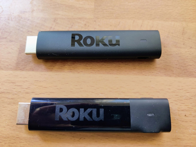 Roku Streaming Stick 4K (top) Stick Plus (bottom)