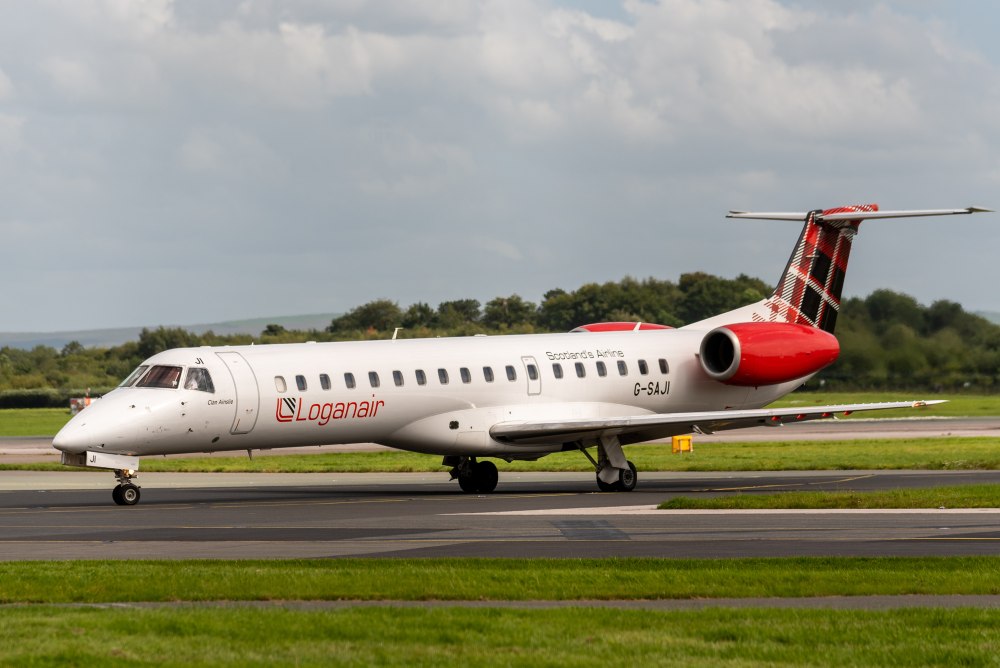 Loganair airplane