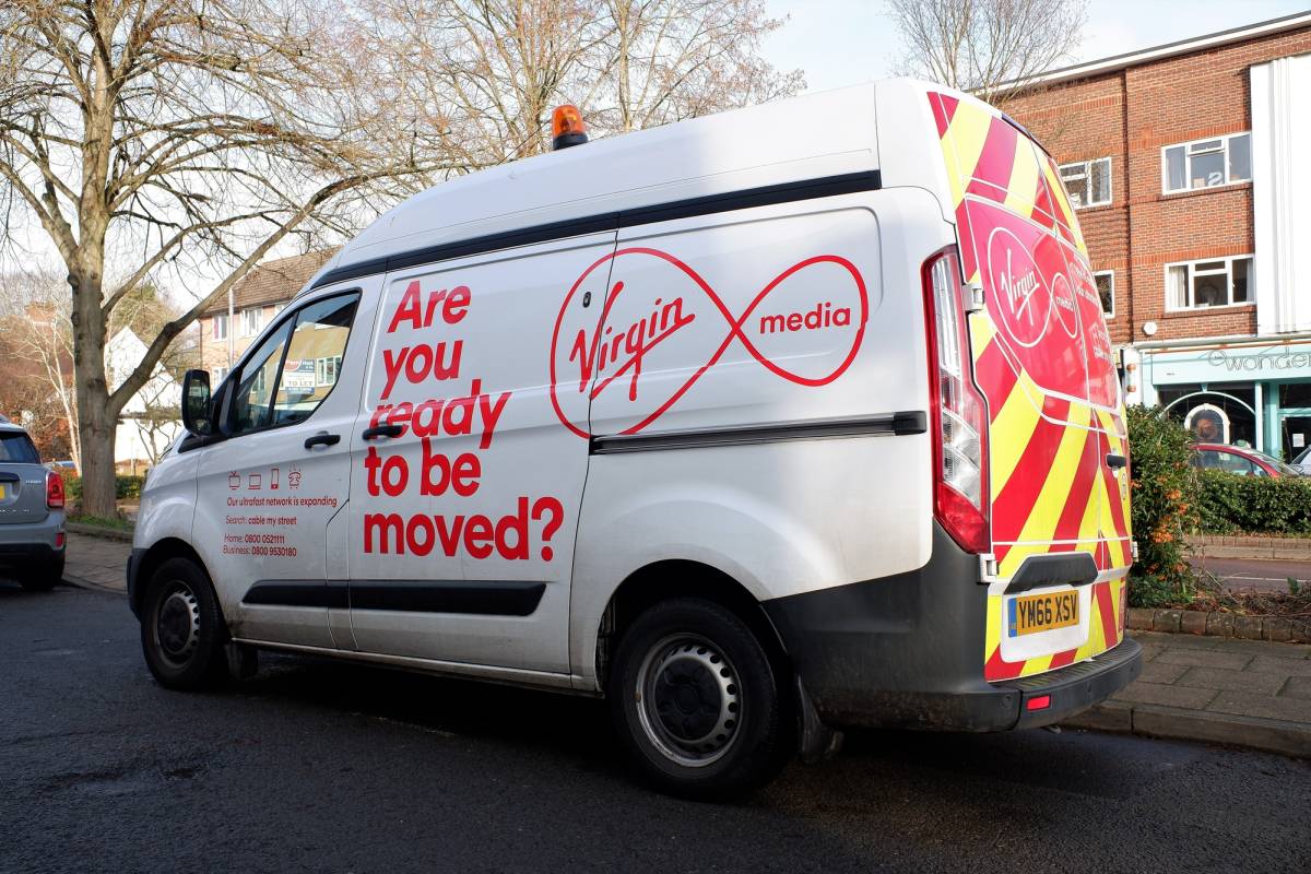 Virgin Media van