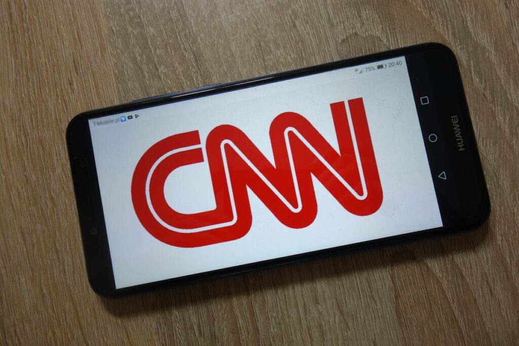 CNN big logo on phone