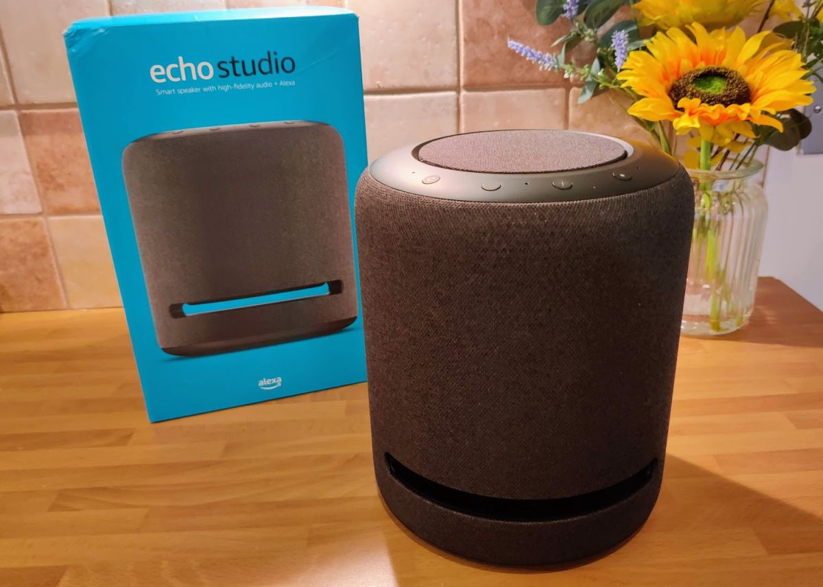 Echo Studio with Alexa virtual assistant –