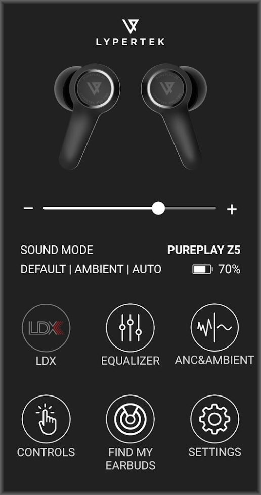 Lypertek Z5 PureControl app