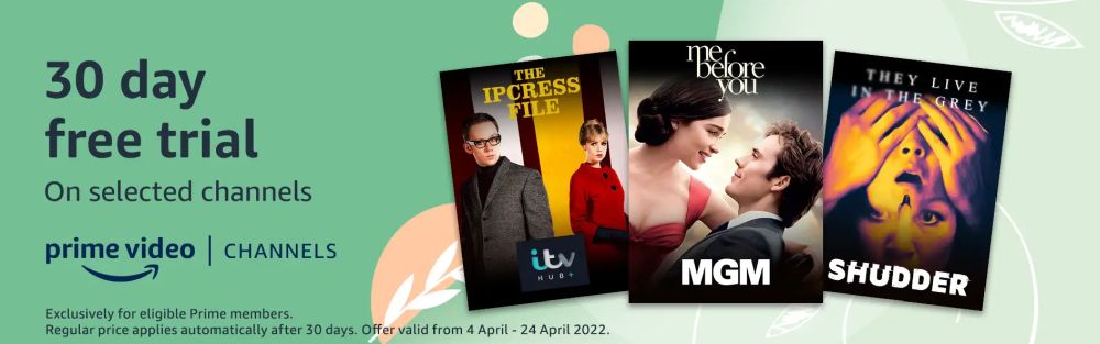Amazon free 30 days prime channels