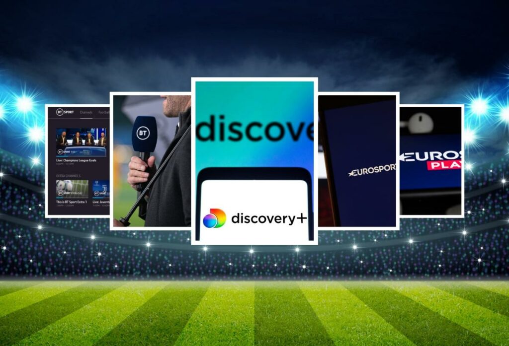 BT Sport Eurosport Discovery collage