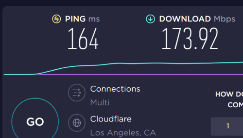 Speed Test speed check with Atlas - LA