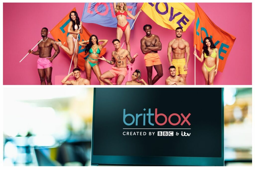 Love Island BritBox collage