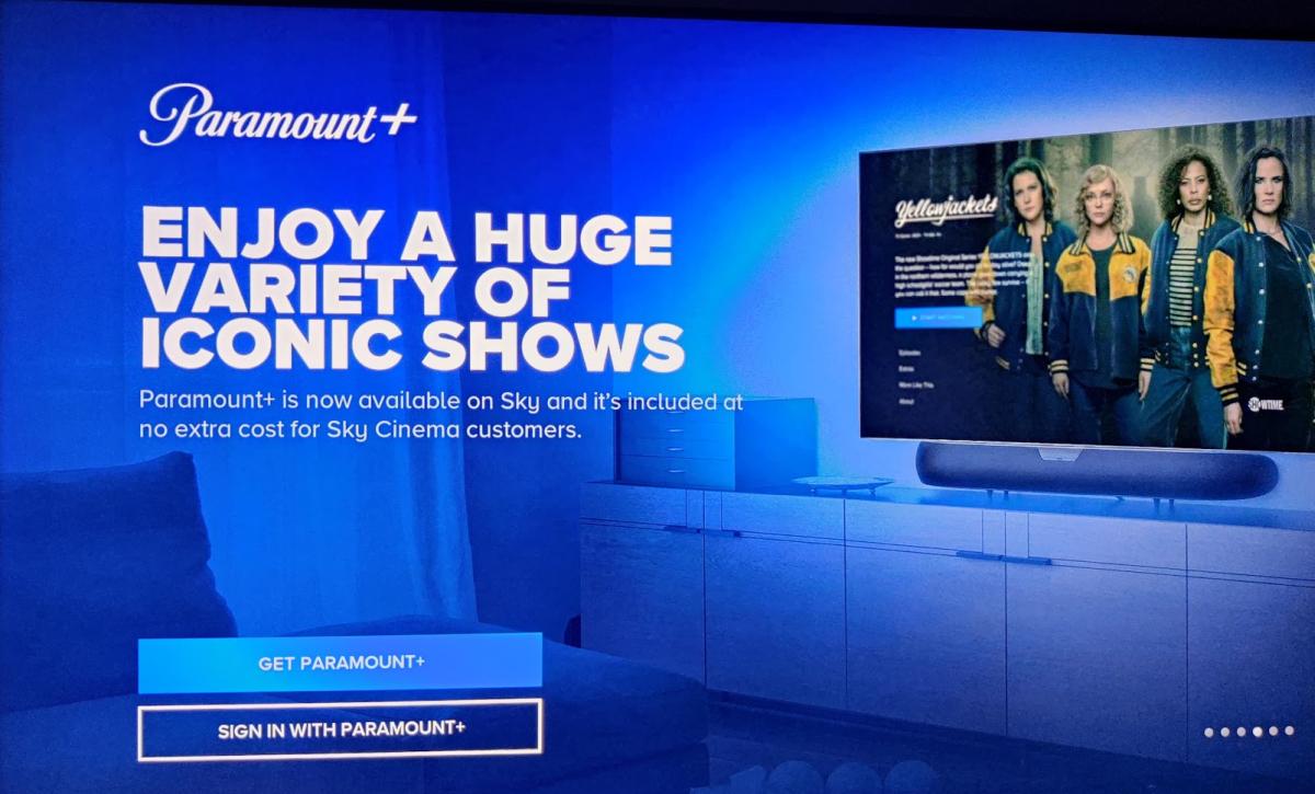 Paramount Plus on Sky intro