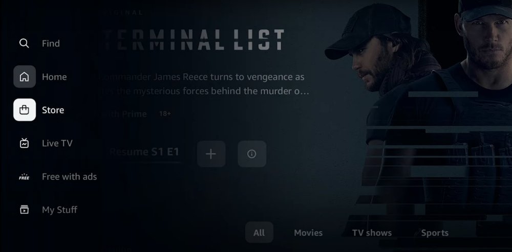 Navigation Bar Prime Video 2022