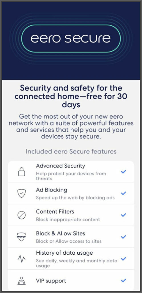 eero secure subscription