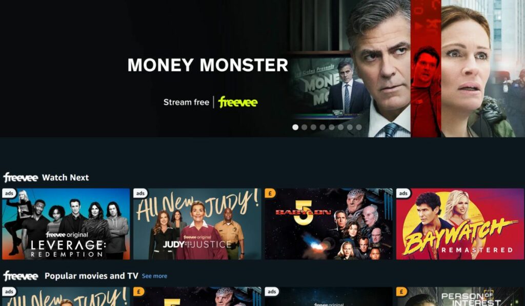 Freevee prime video pc screenshot