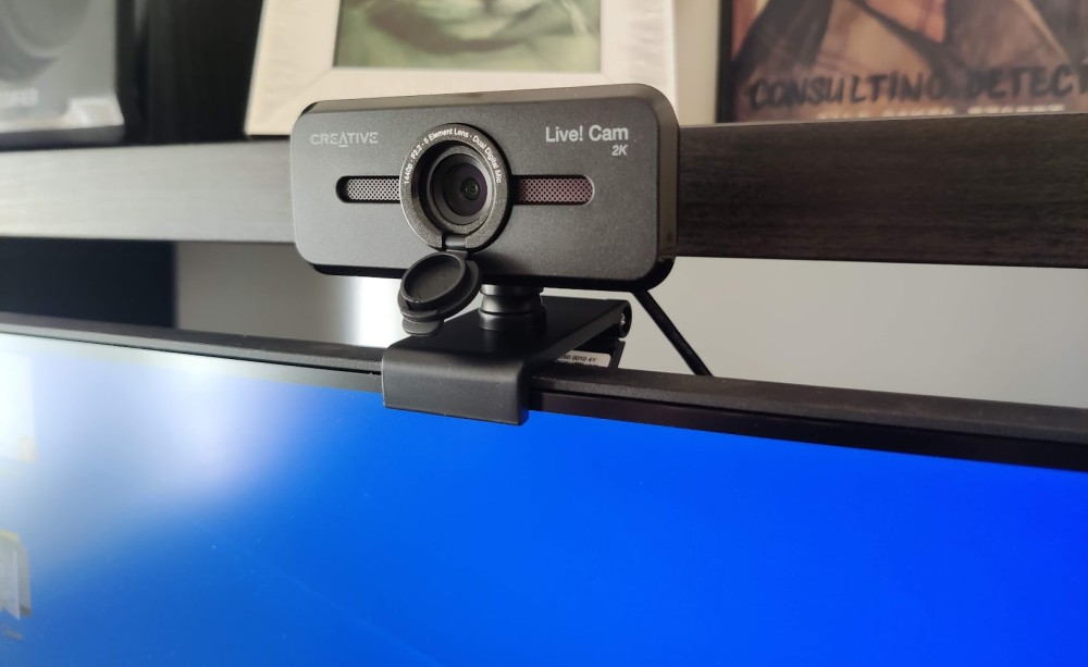 Creative Live Cam V3 on monitor