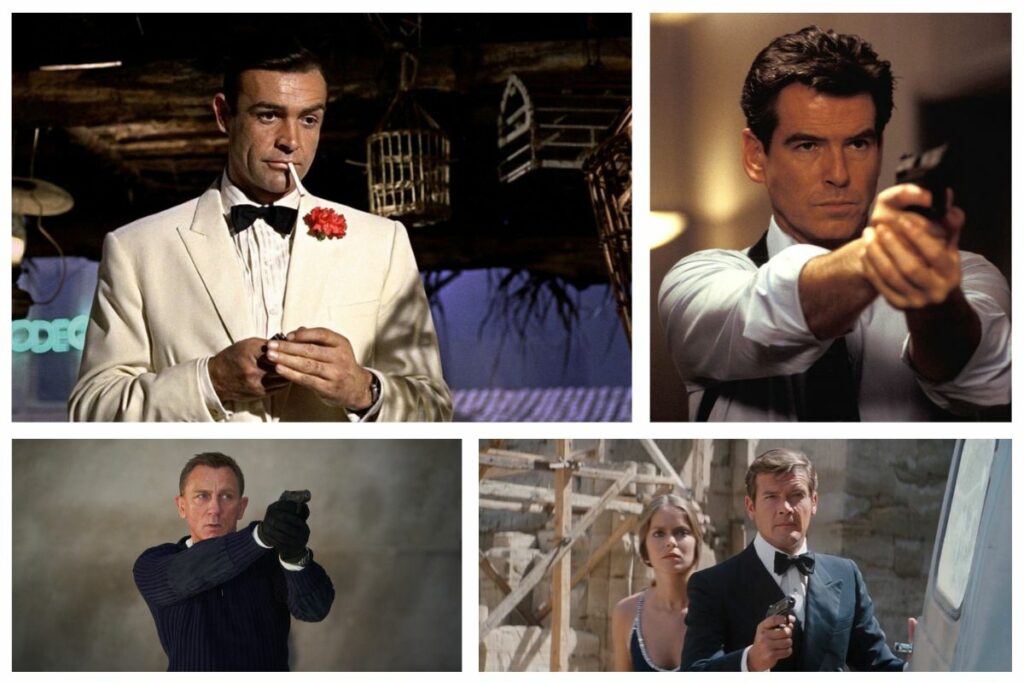 James Bond collage