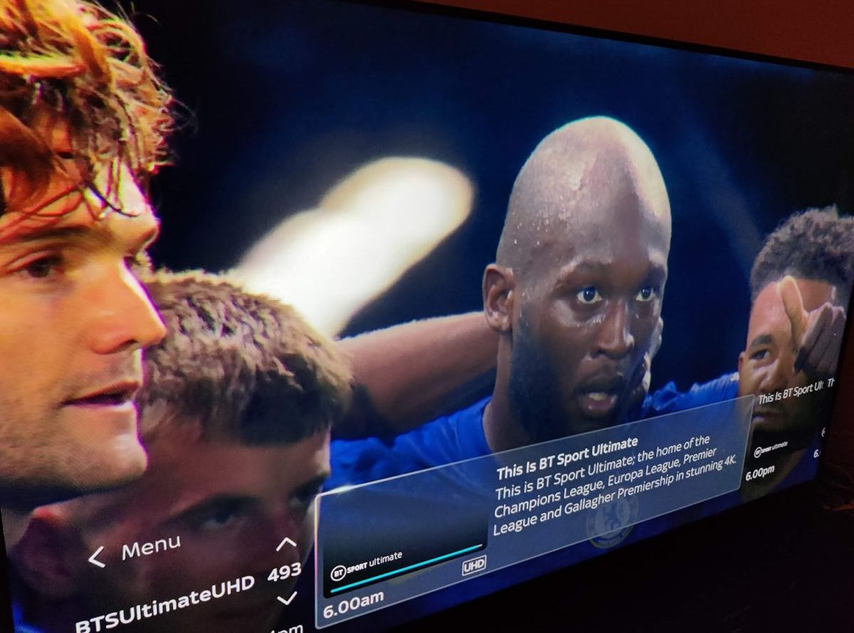 BT Sport Ultimate 4K on Sky Glass channel