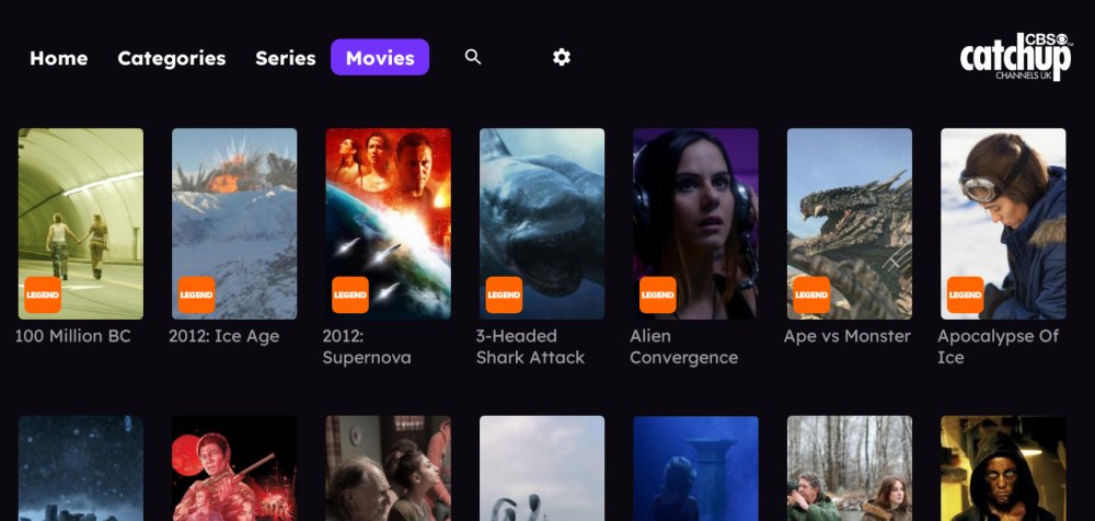 CBS Catchup App movies