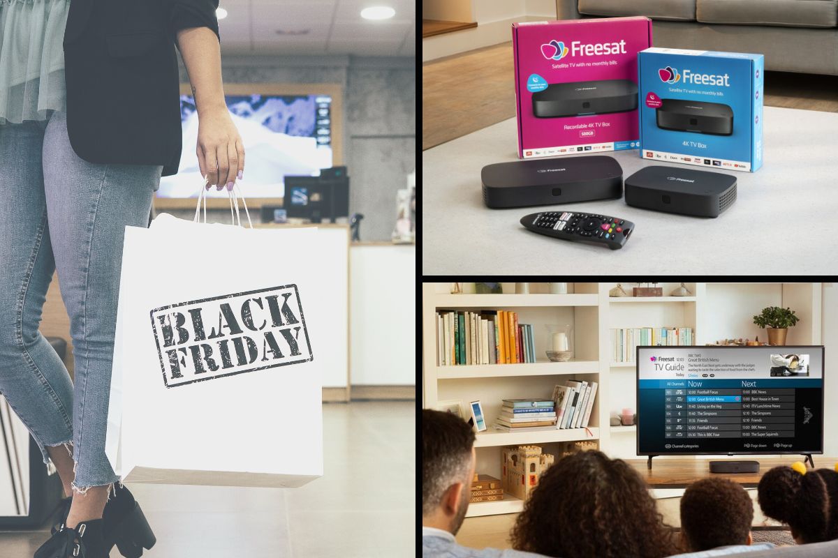 Freesat Black Friday collage