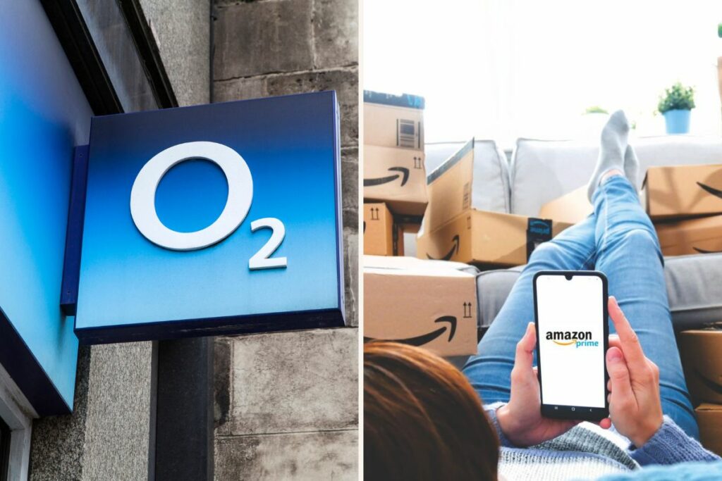 O2 Amazon Prime collage