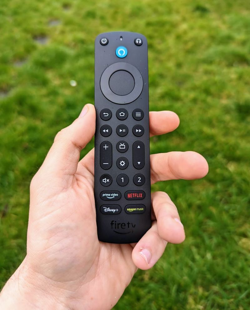 Alexa Voice Remote Pro in hand