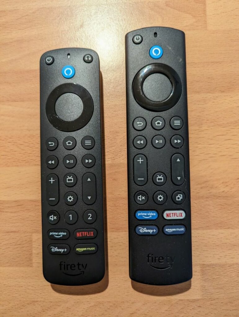 Fire TV Remote Comparison - Left Pro Right Cube