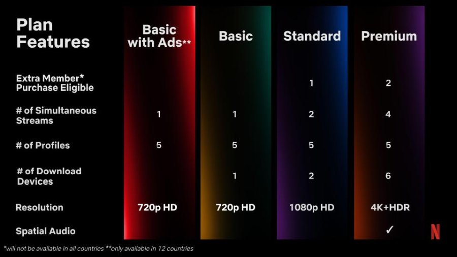 Netflix password sharing features