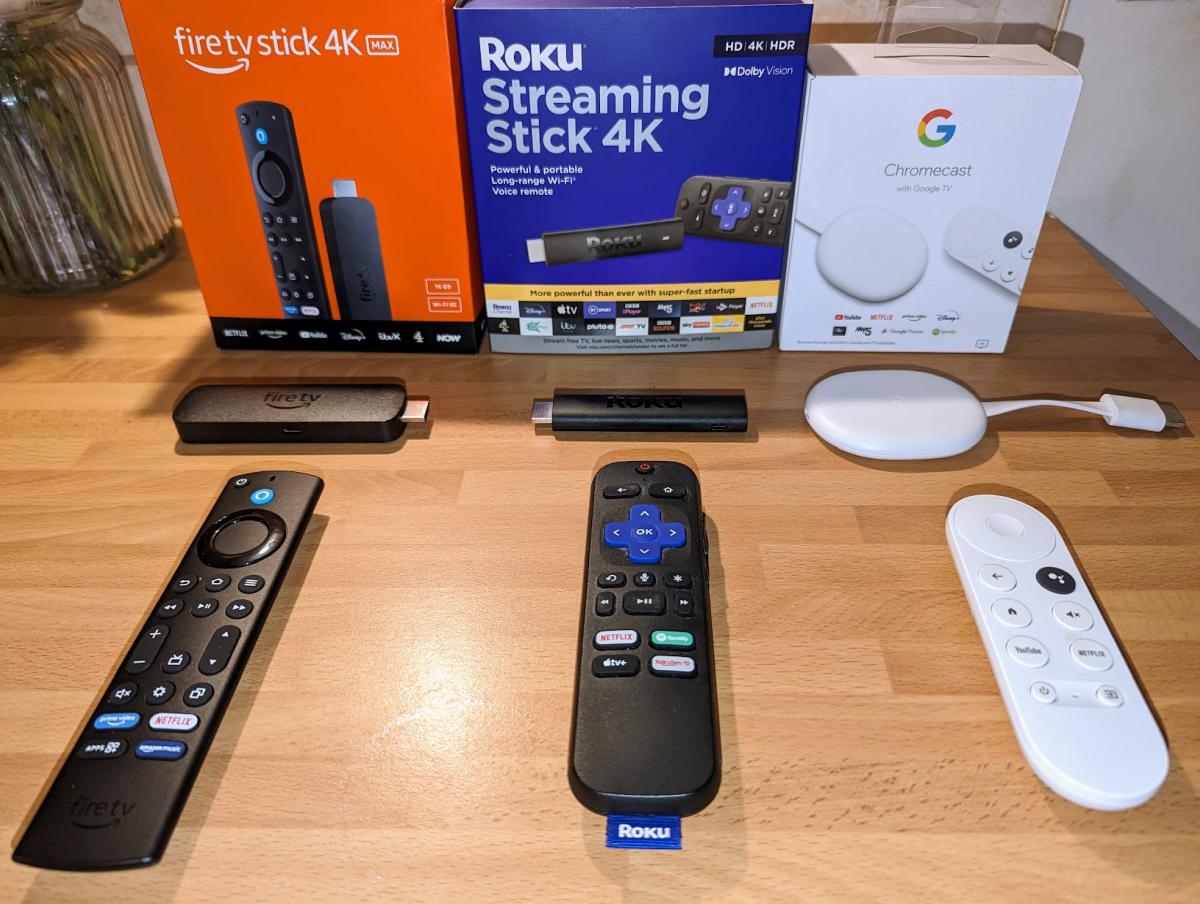 Streaming sticks comparison 2024 fire tv roku chromecast