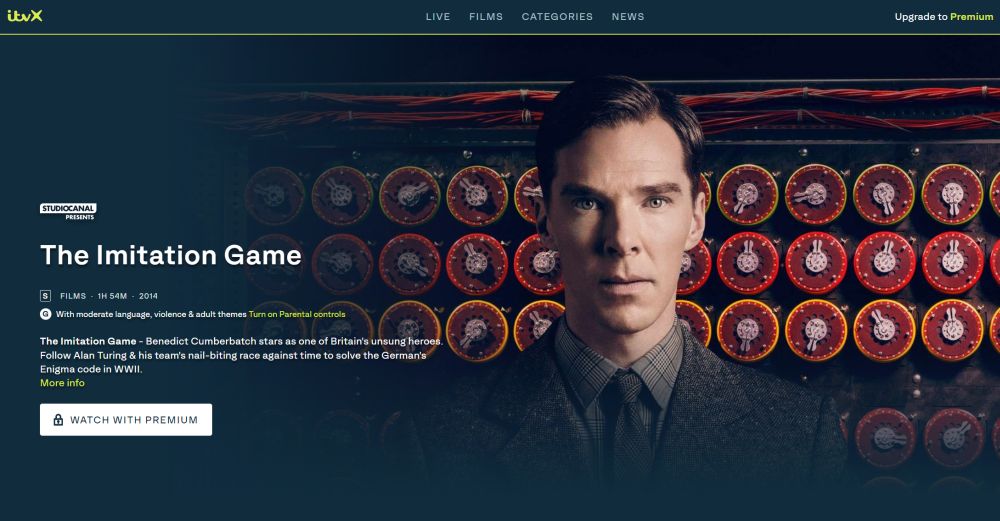 The Imitation Game ITVX premium
