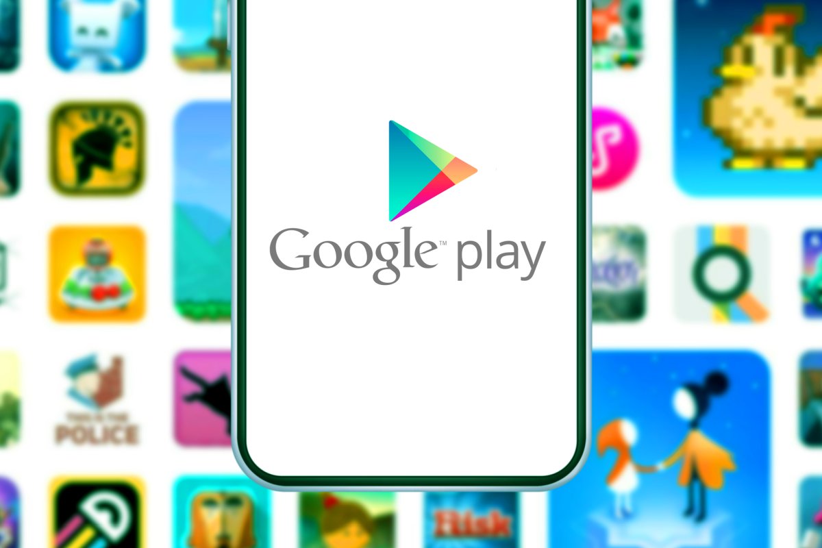 Google Play on a smartphone