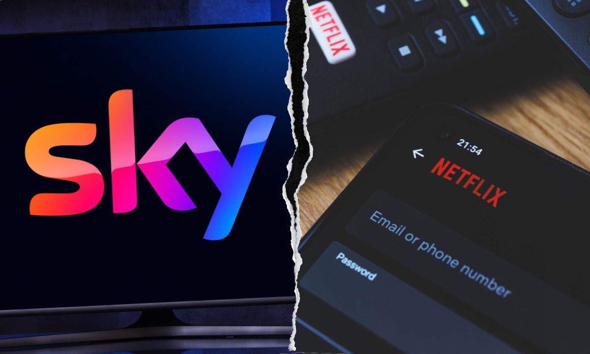 Sky and Netflix password collage