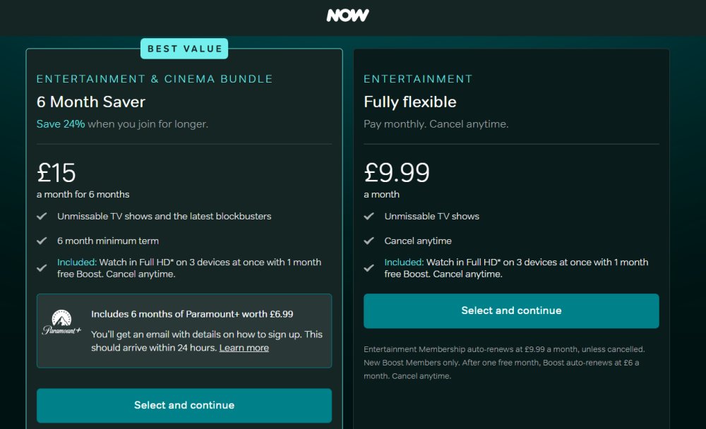 NOW Paramount deal details