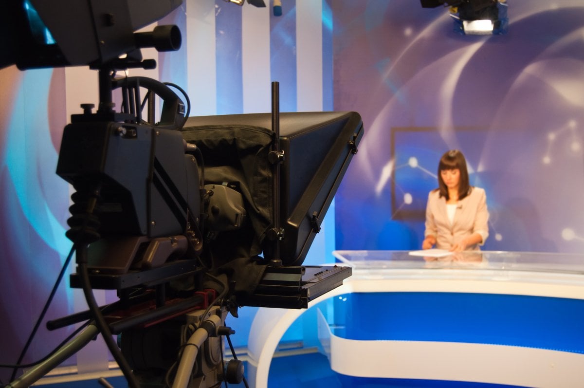 News TV studio