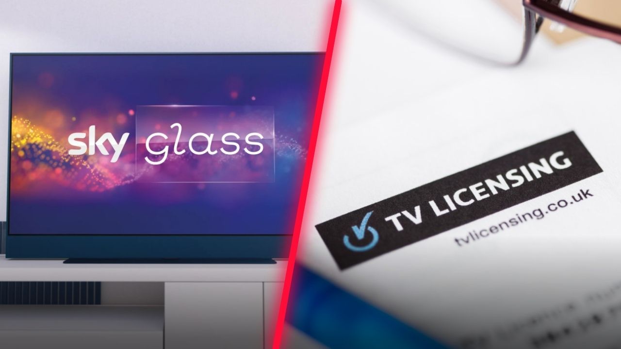 Sky Glass TV Licence collage