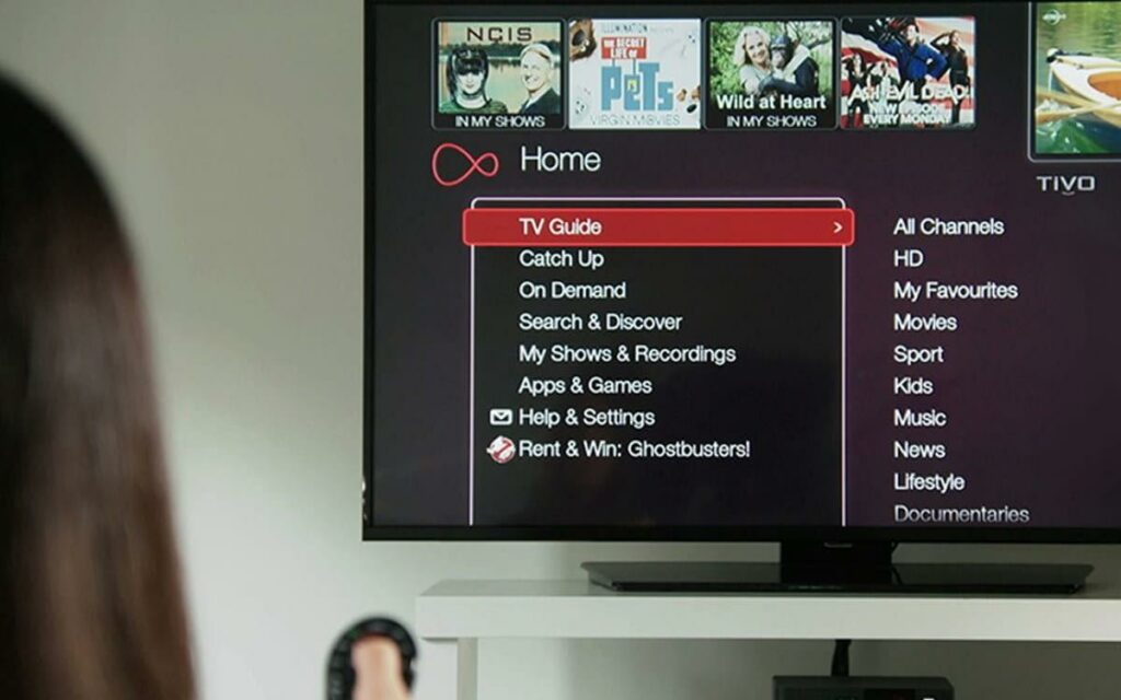 Virgin Media TV menu 1200