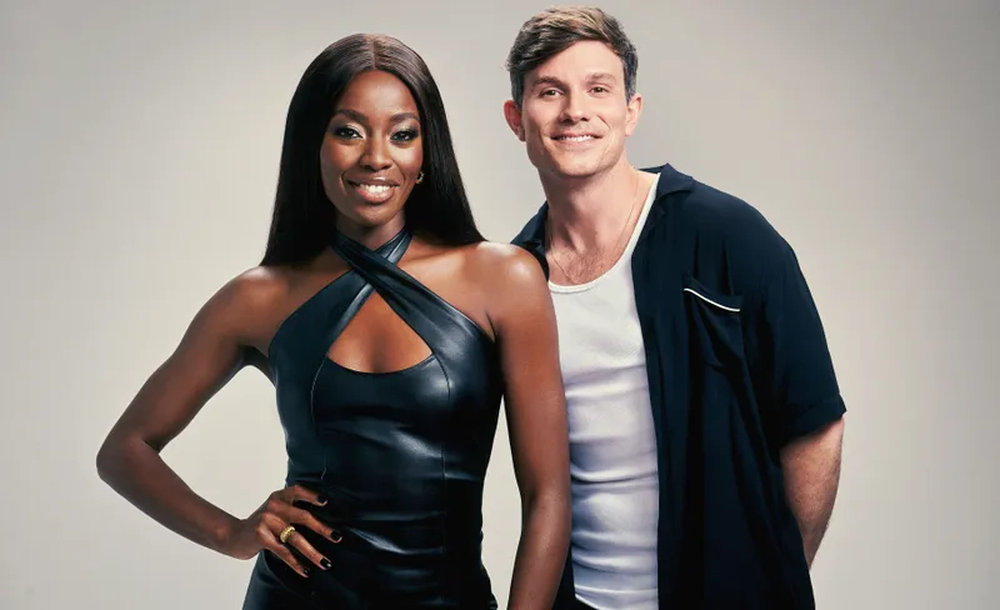Big Brother UK hosts AJ Odudu and Will Best