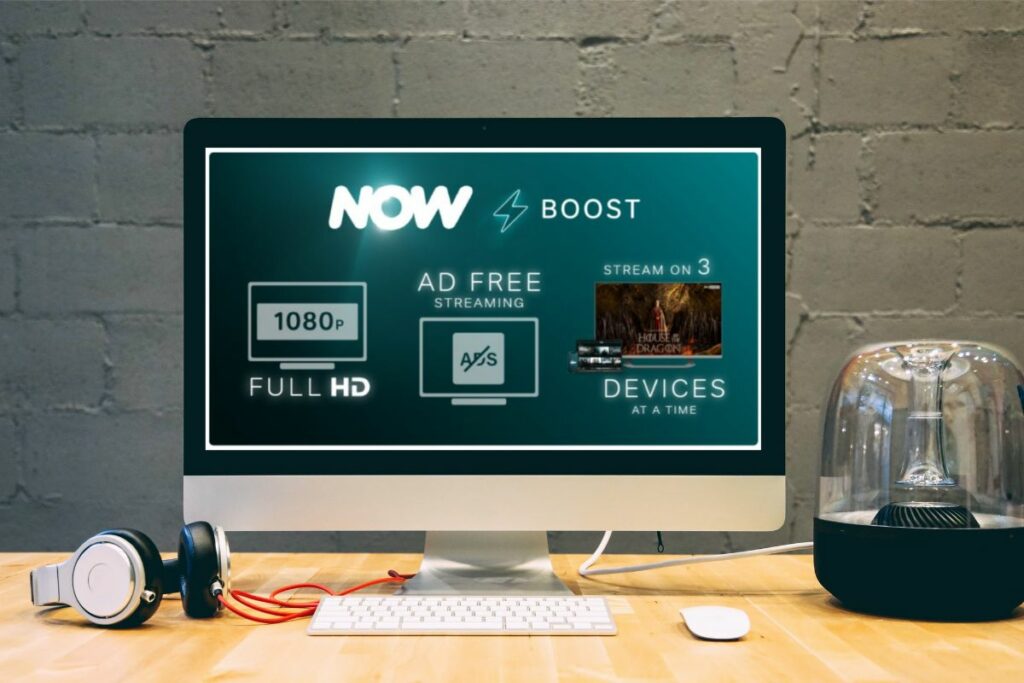 NOW Boost on desktop computer