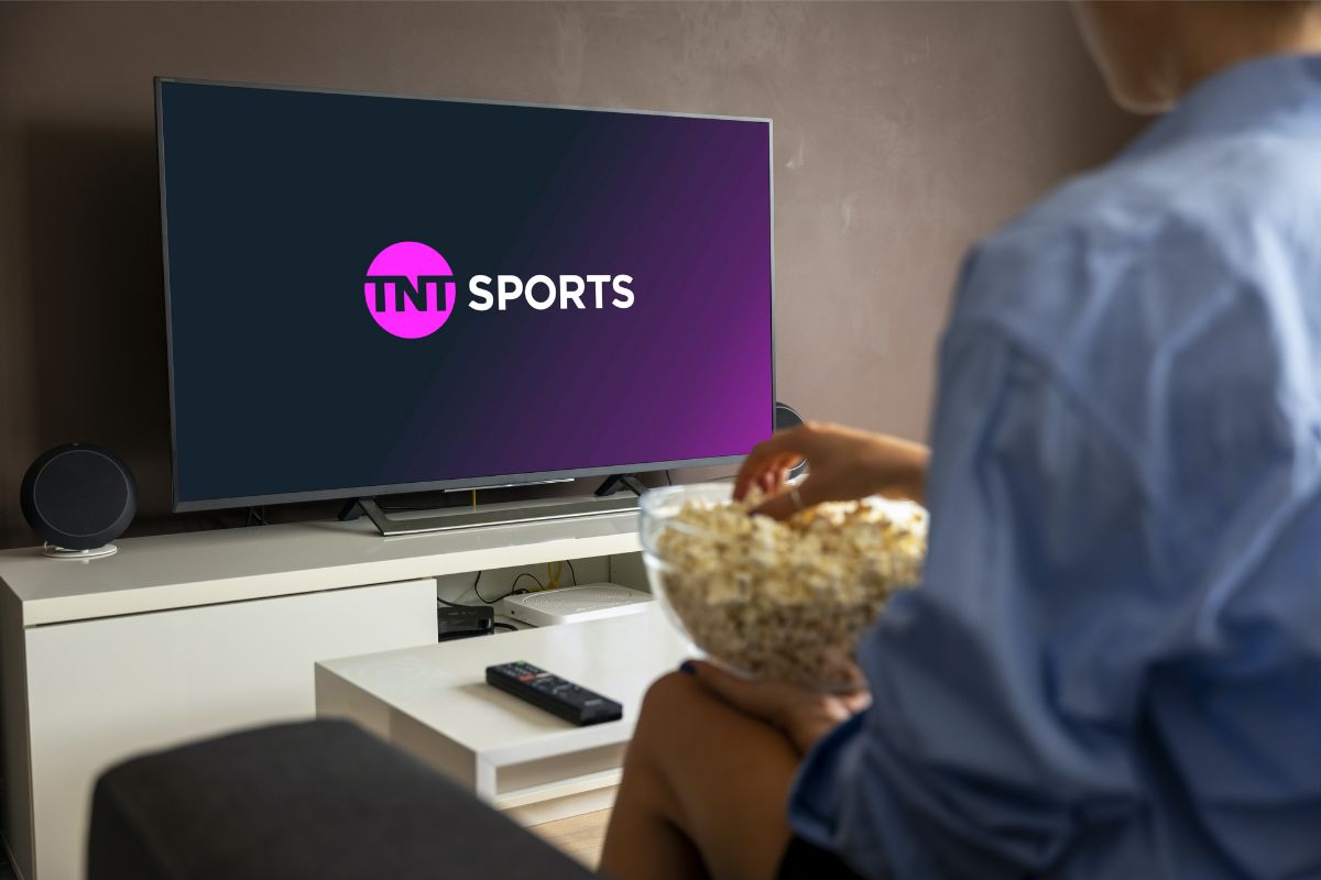 TNT Sports on TV mockup