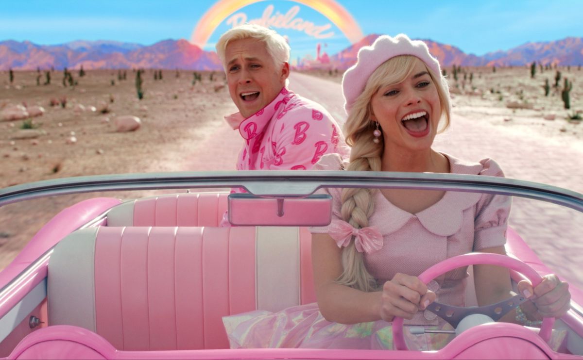 Barbie and ken in car