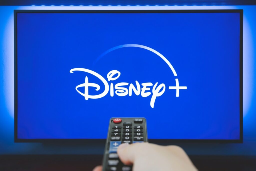 Disney Plus on TV with remote