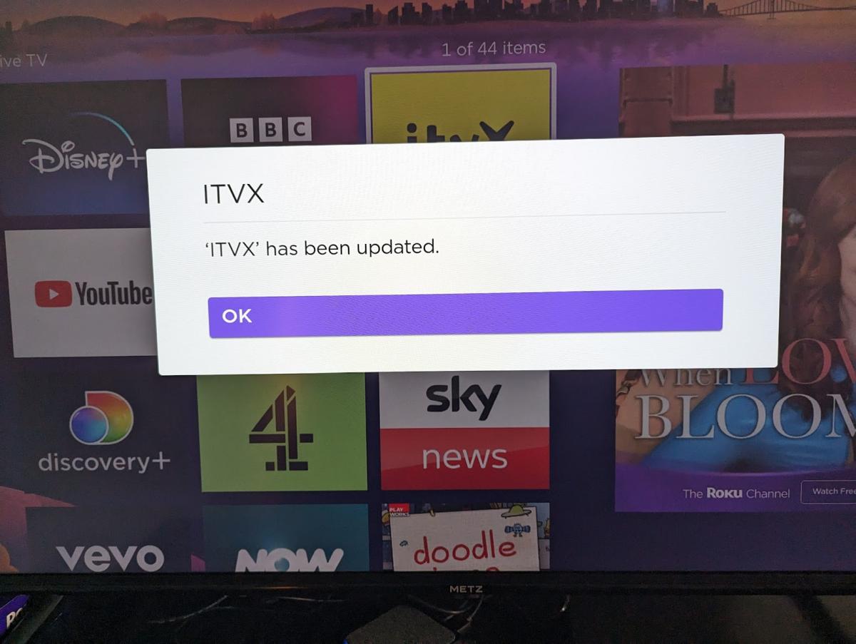 ITVX roku app update