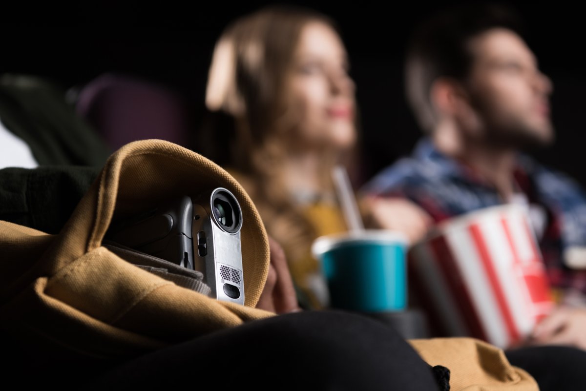 Man secretly recording in cinema piracy