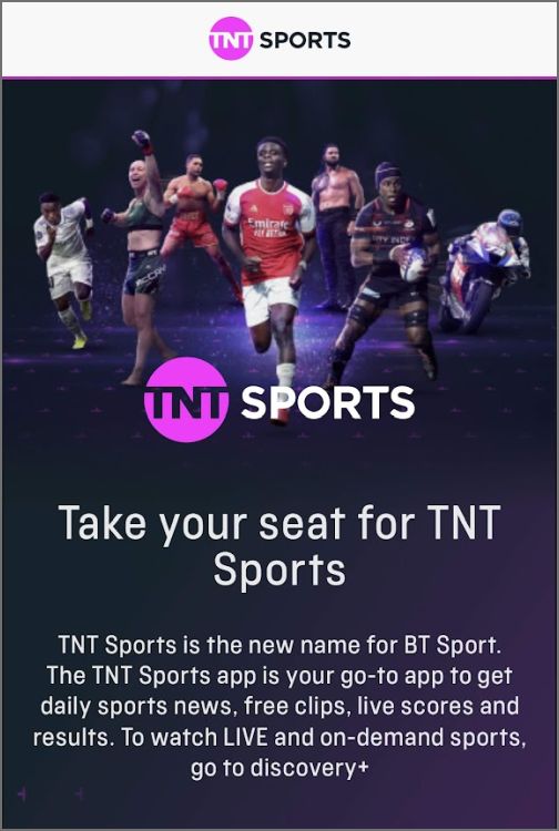 The new TNT Sports app