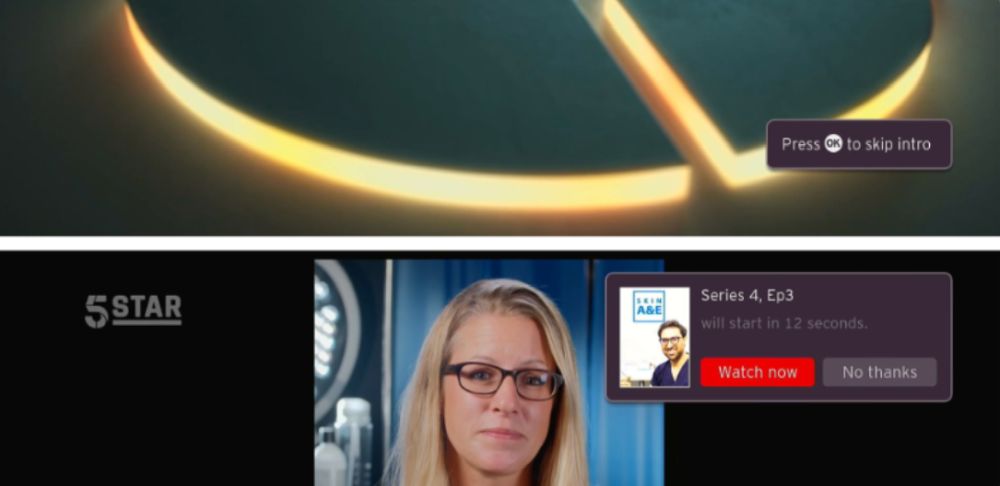 Virgin Media skip intro