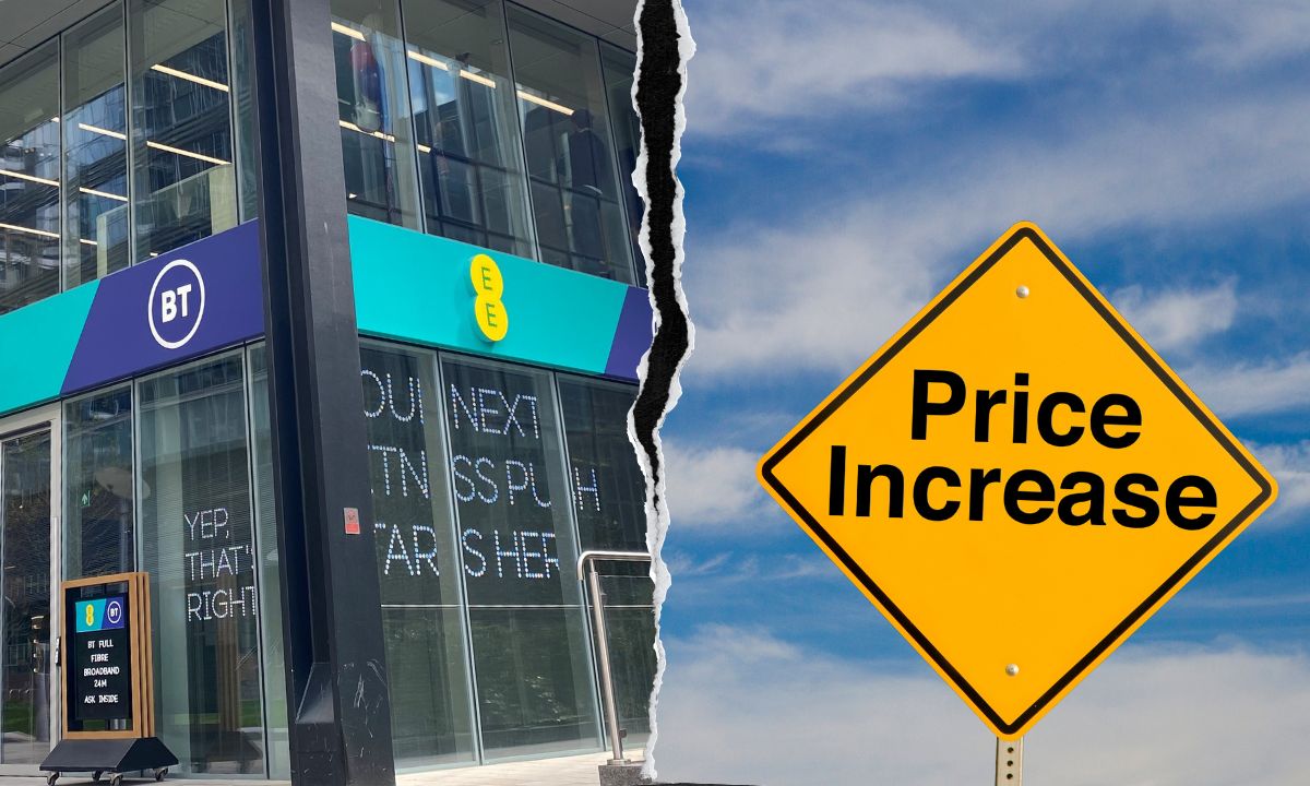 BT EE price increase collage