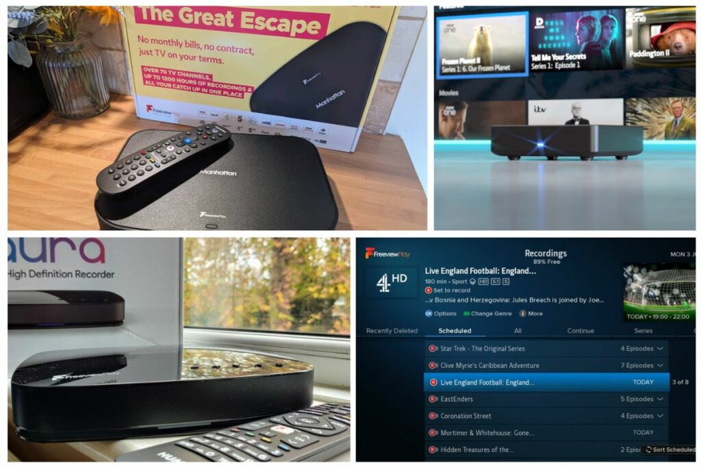 Freeview Boxes collage 2024