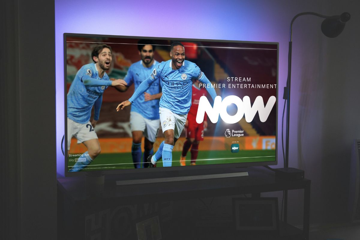 NOW Sports membership on TV mockup