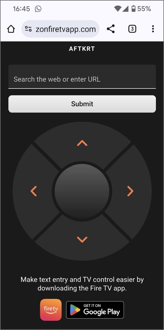 Amazon Fire TV Browser remote