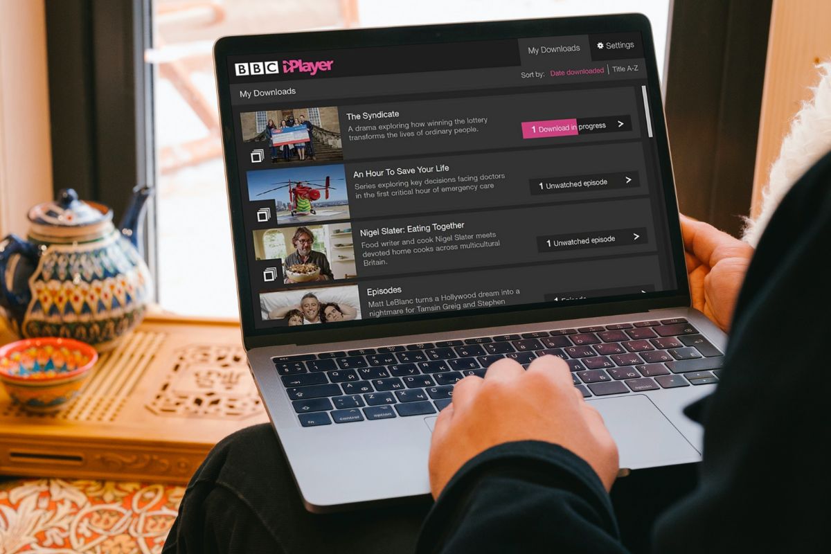 BBC iPlayer downloads mockup