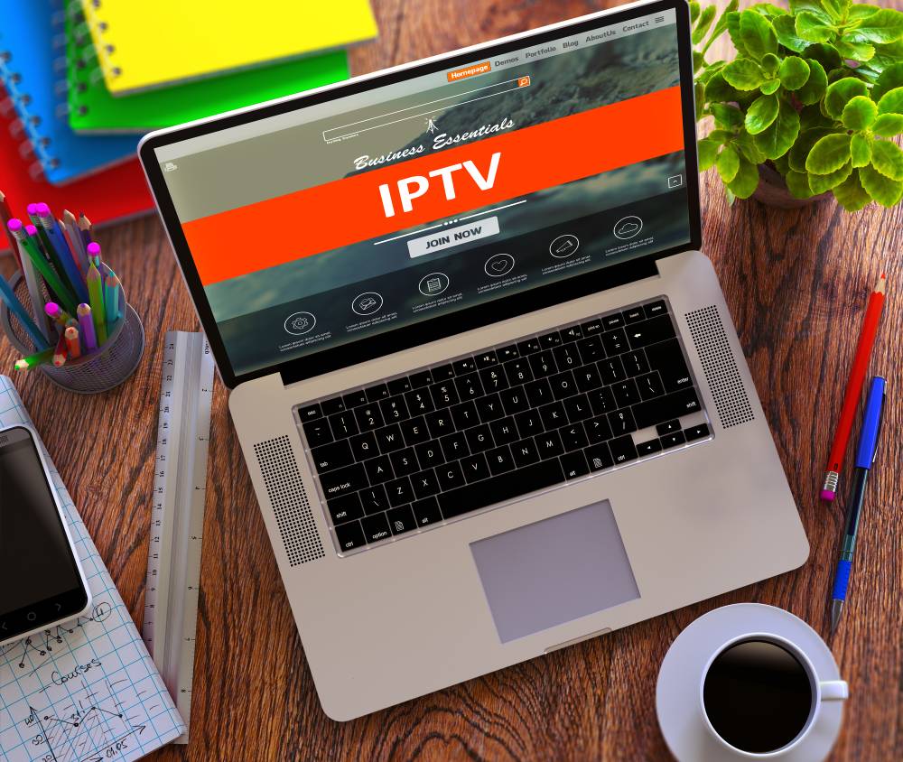 IPTV on a laptop