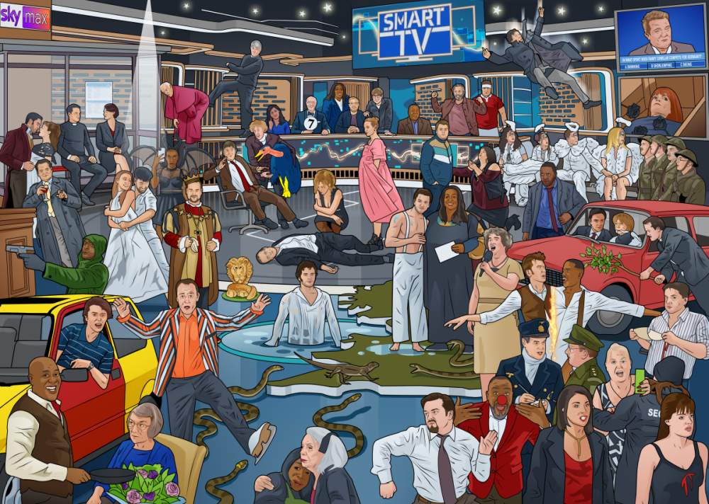 Rob Beckett's smart tv illustration