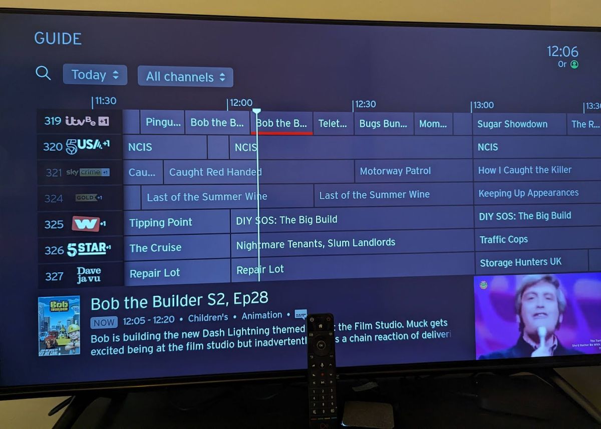 Virgin Media Stream guide new channels