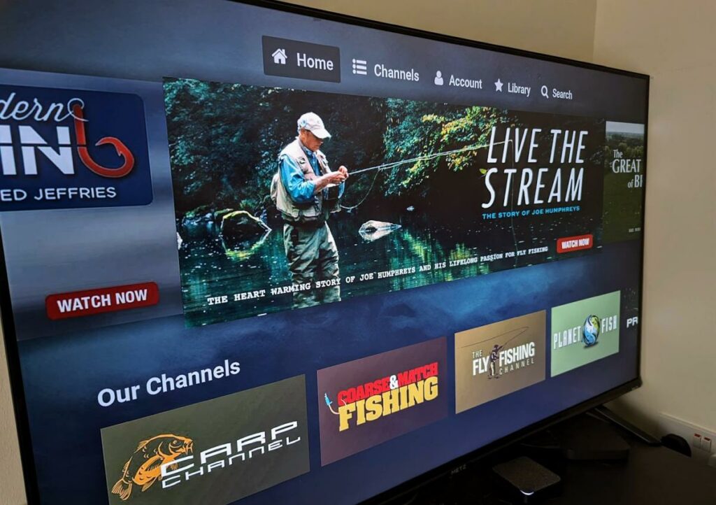 Fishing TV on Virgin Media Stream