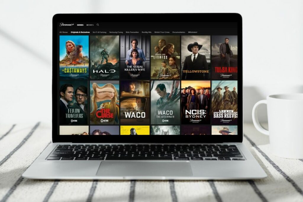 Paramount Plus originals laptop